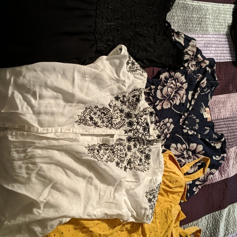 Bundle of women's dresses and blouse